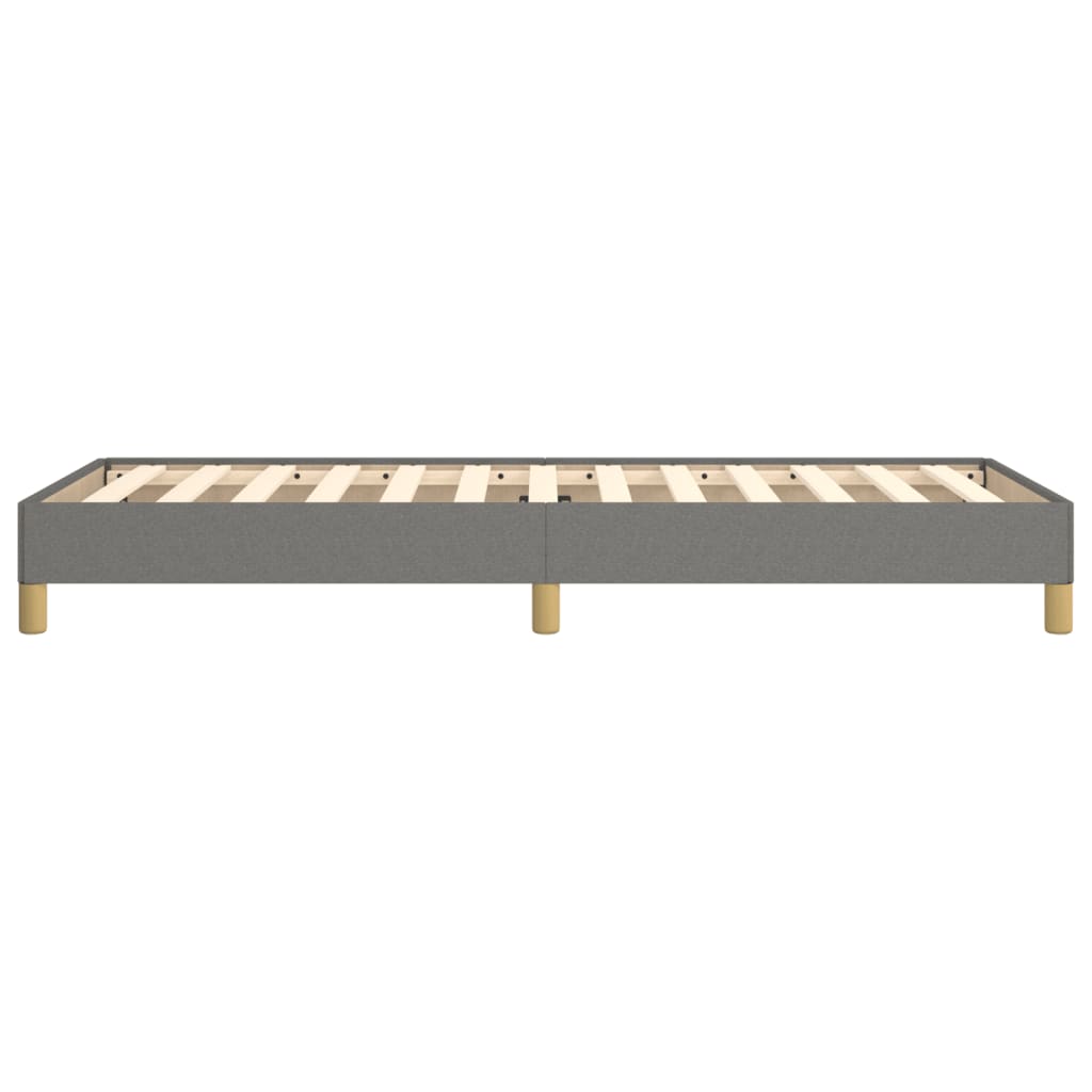 Cadre de lit sans matelas gris foncé 90x200 cm tissu - XIOS