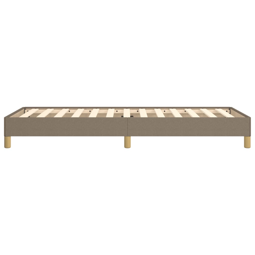 Cadre de lit sans matelas taupe 90x200 cm tissu - XIOS