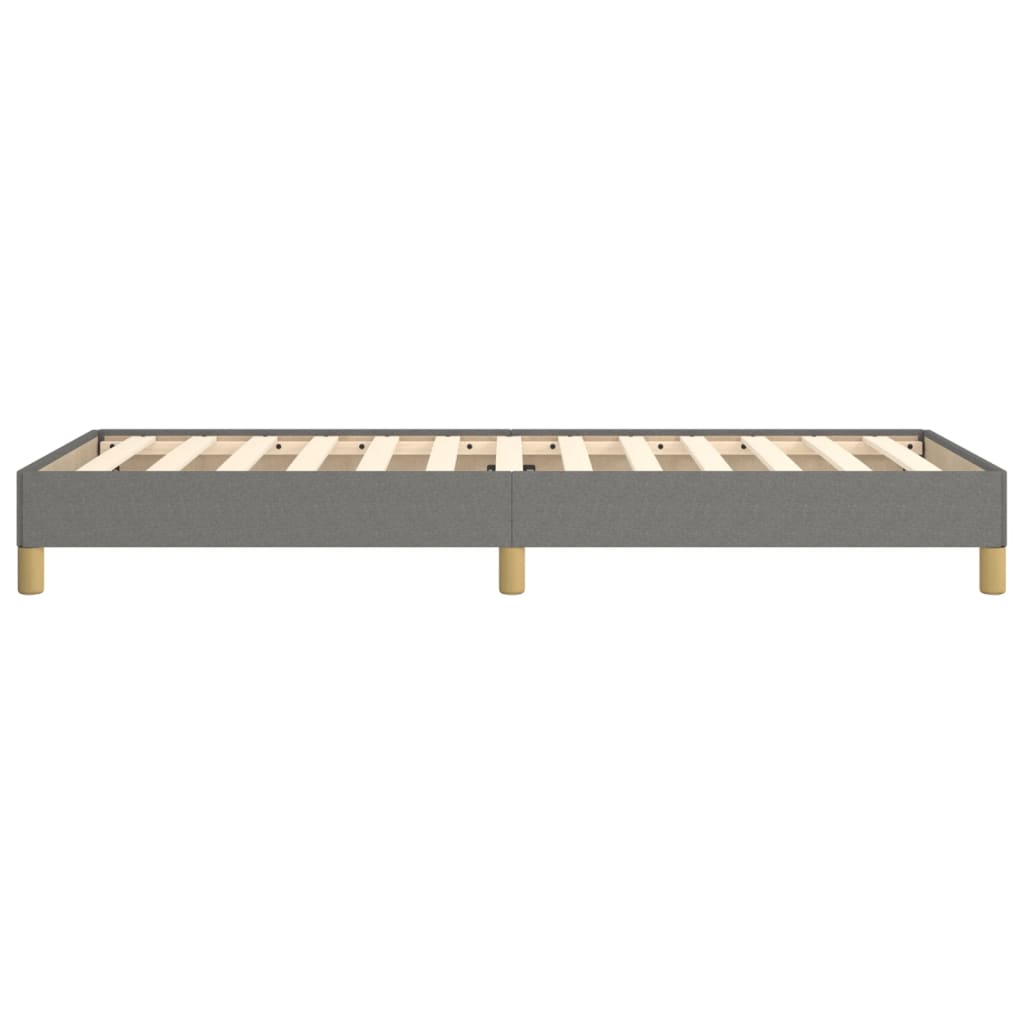 Cadre de lit sans matelas gris foncé 100x200 cm tissu - XIOS