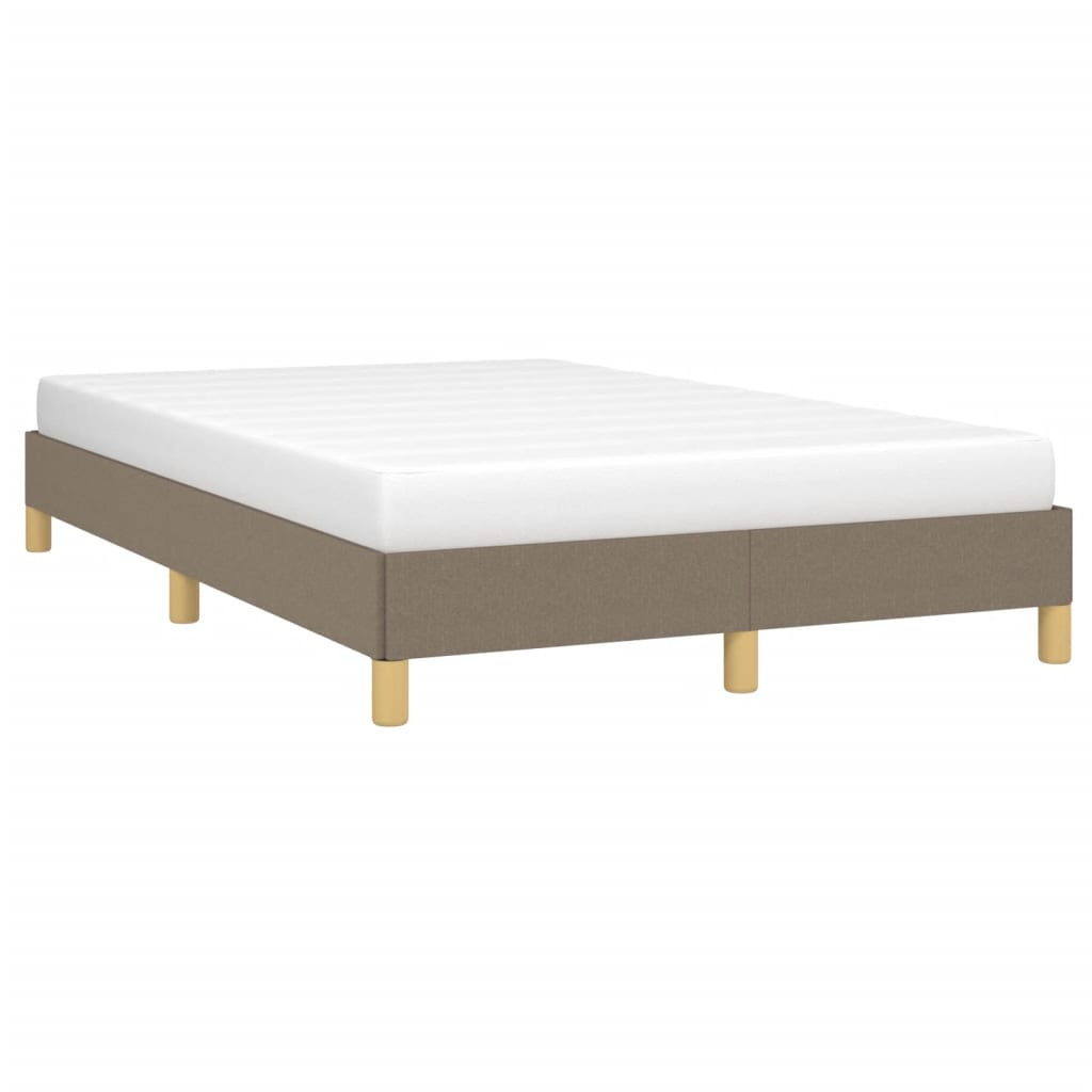 Cadre de lit sans matelas taupe 120x200 cm tissu - XIOS