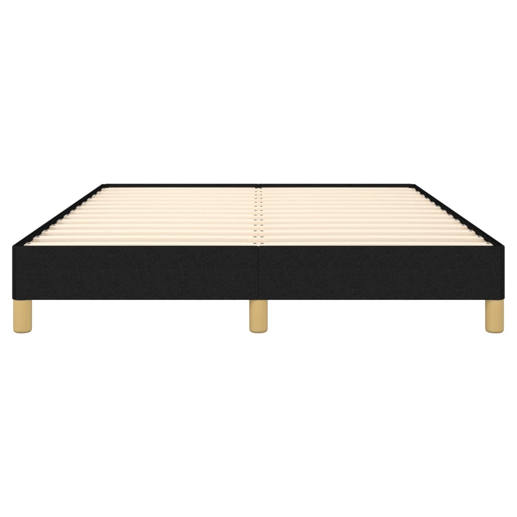 Cadre de lit sans matelas noir 140x190 cm tissu - XIOS