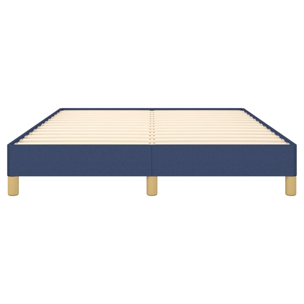 Cadre de lit sans matelas bleu 140x200 cm tissu - XIOS