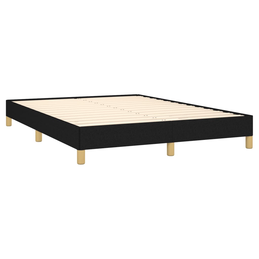 Cadre de lit sans matelas noir 160x200 cm tissu - XIOS