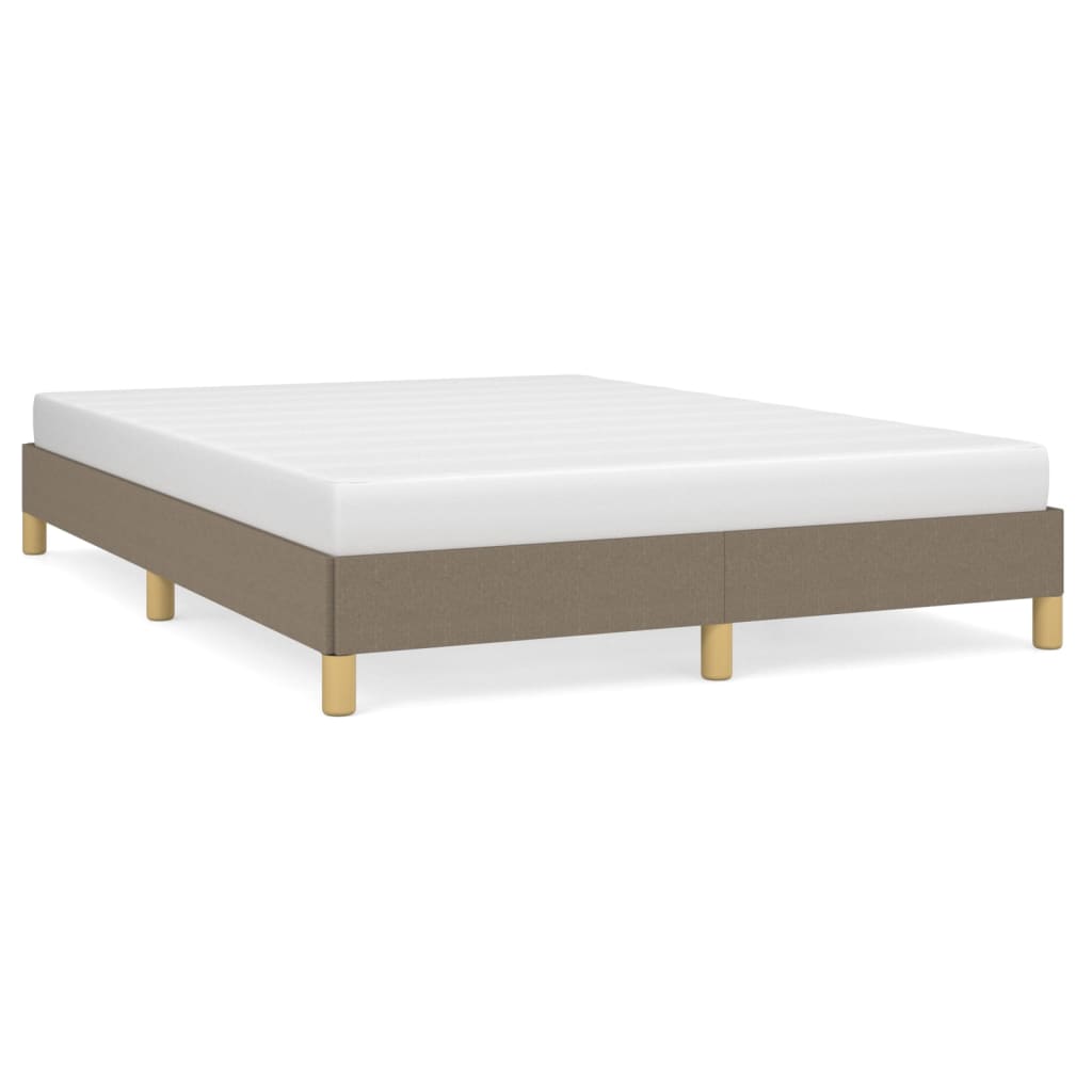 Cadre de lit sans matelas taupe 160x200 cm tissu - XIOS