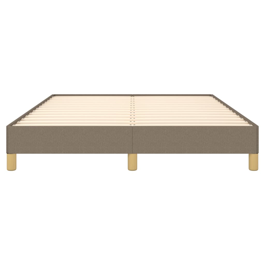 Cadre de lit sans matelas taupe 160x200 cm tissu - XIOS