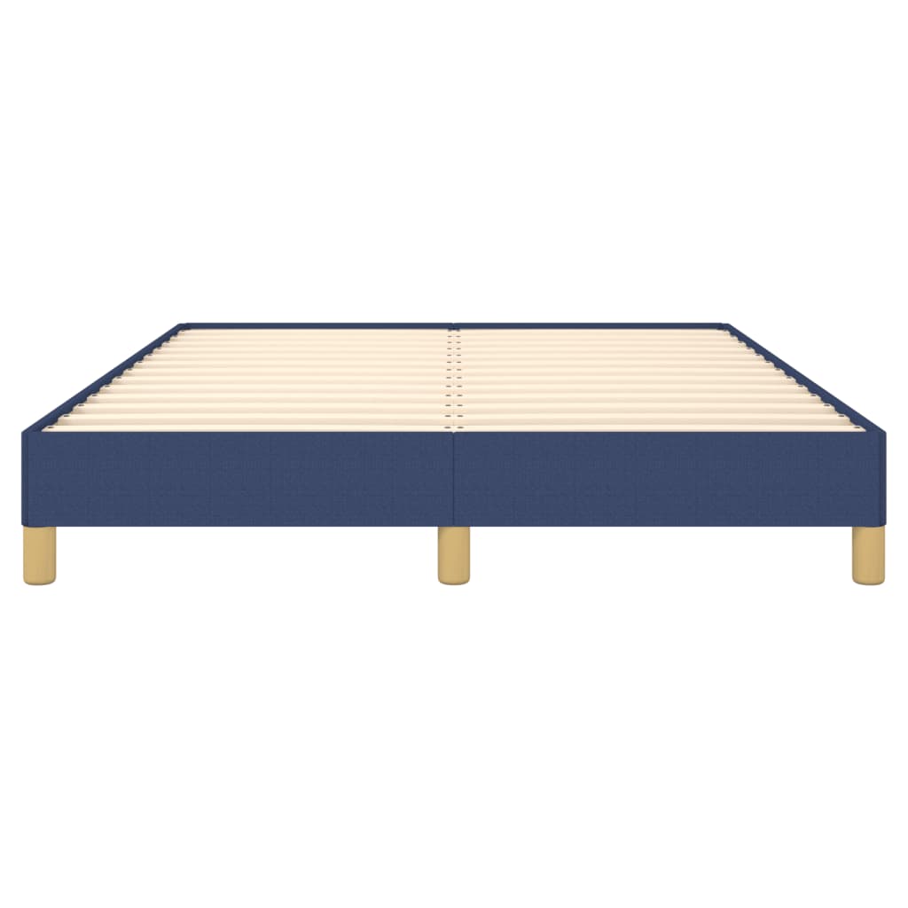 Cadre de lit sans matelas bleu 160x200 cm tissu - XIOS