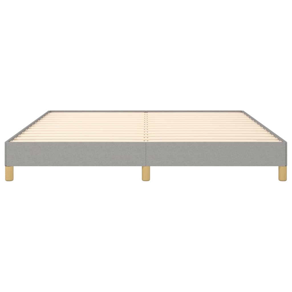 Cadre de lit sans matelas gris clair 180x200 cm tissu - XIOS