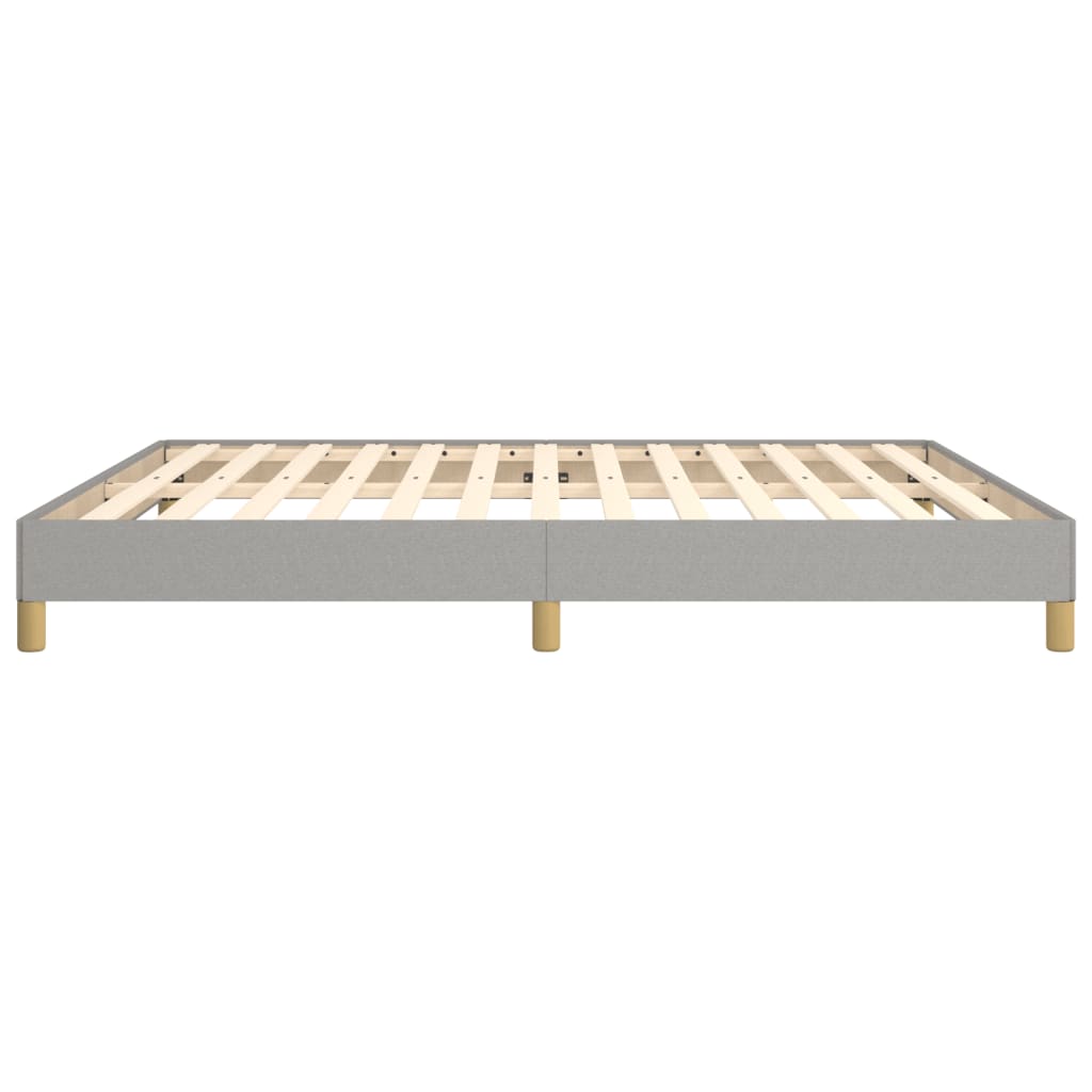 Cadre de lit sans matelas gris clair 180x200 cm tissu - XIOS
