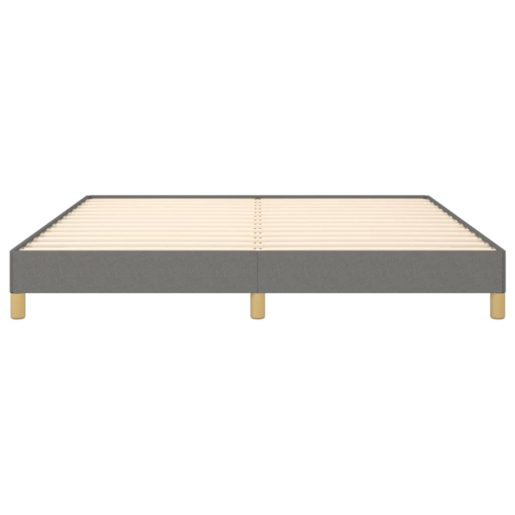 Cadre de lit sans matelas gris foncé 180x200 cm tissu - XIOS