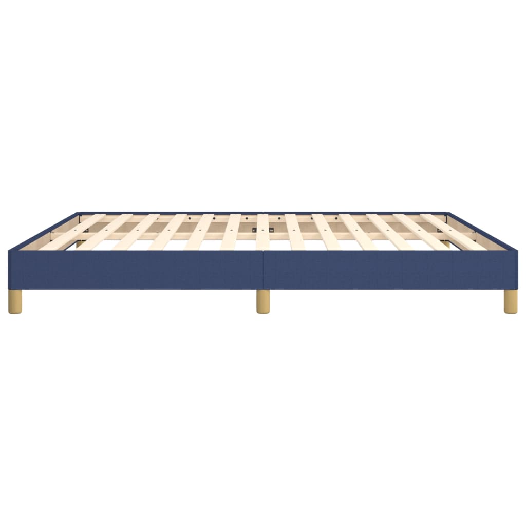 Cadre de lit sans matelas bleu 180x200 cm tissu - XIOS
