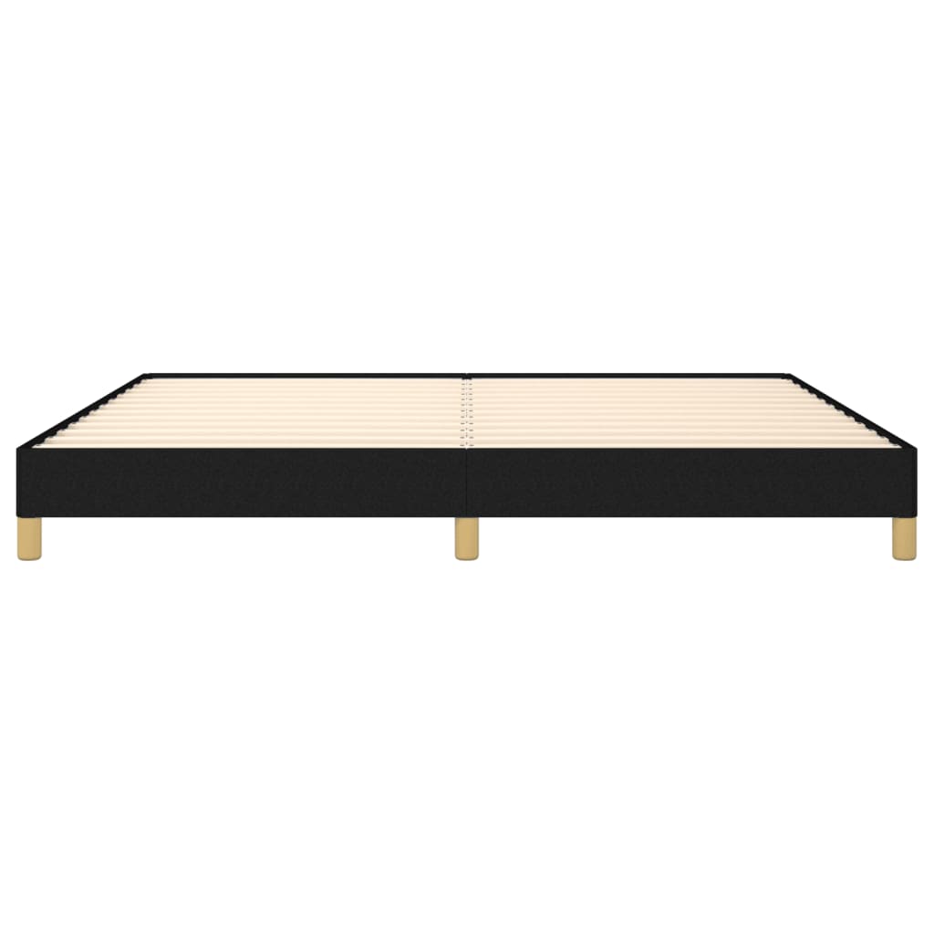 Cadre de lit sans matelas noir 200x200 cm tissu - XIOS