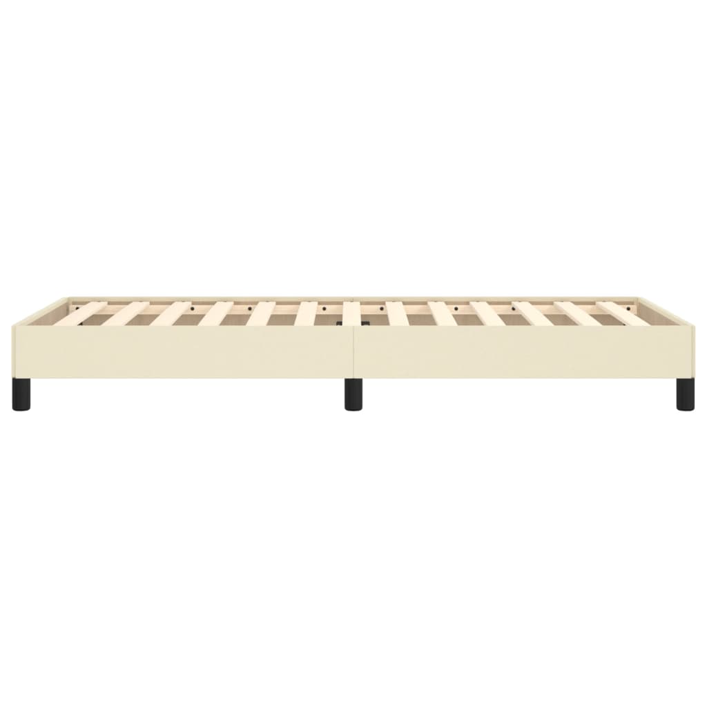 Cadre de lit sans matelas crème 80x200 cm similicuir - XIOS