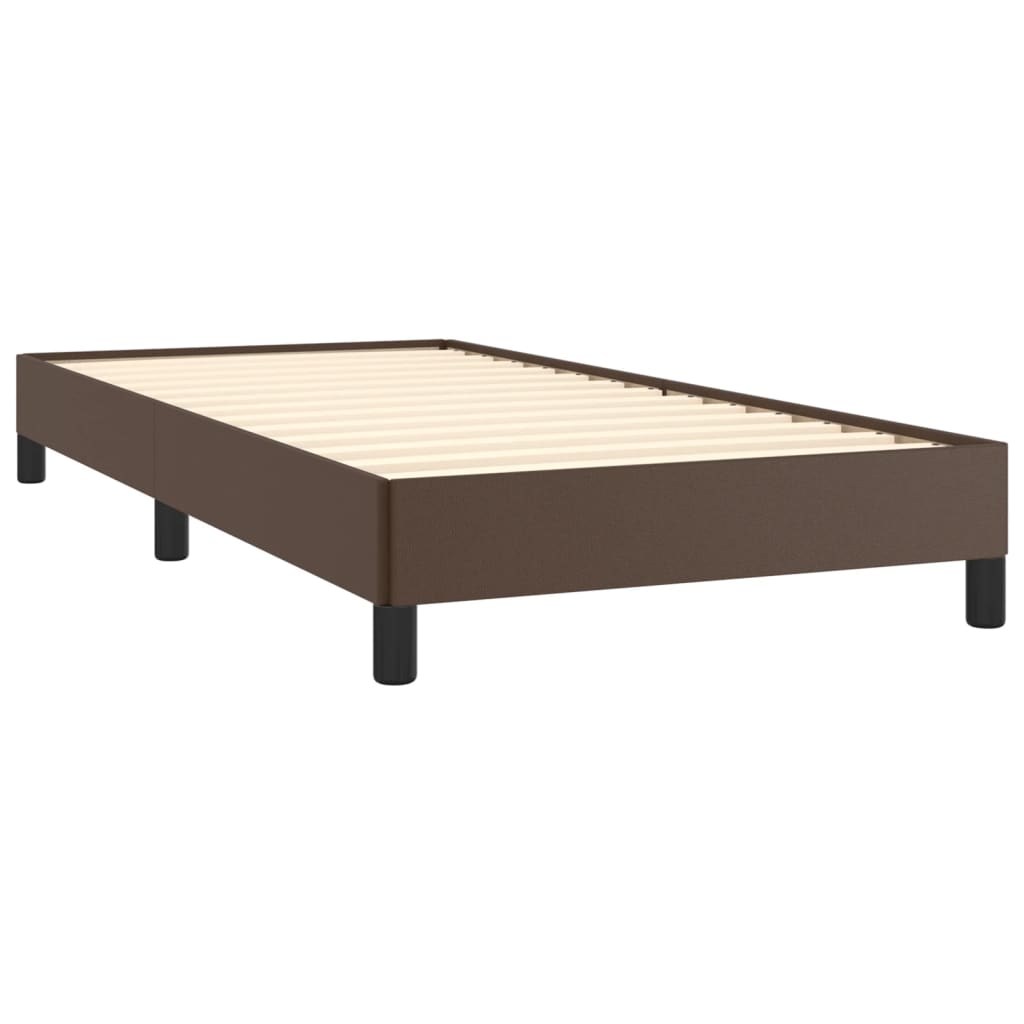Cadre de lit sans matelas marron 80x200 cm similicuir - XIOS