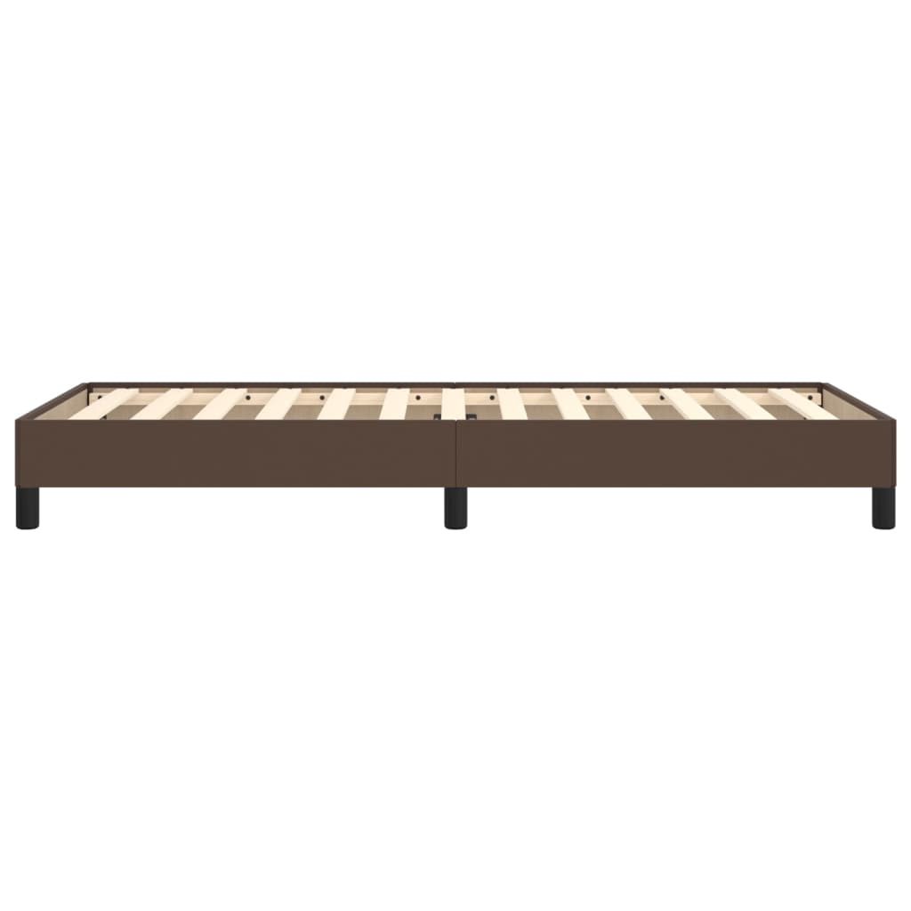 Cadre de lit sans matelas marron 80x200 cm similicuir - XIOS