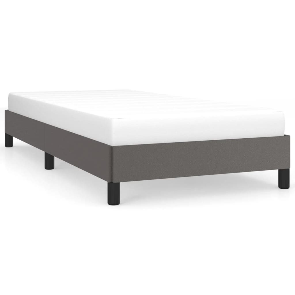 Cadre de lit sans matelas gris 80x200 cm similicuir - XIOS
