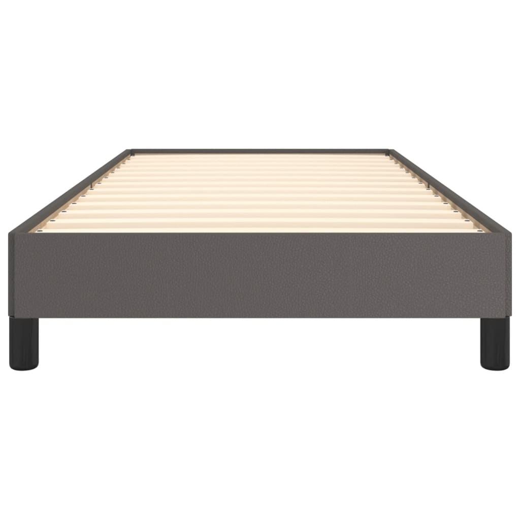 Cadre de lit sans matelas gris 90x190 cm similicuir - XIOS