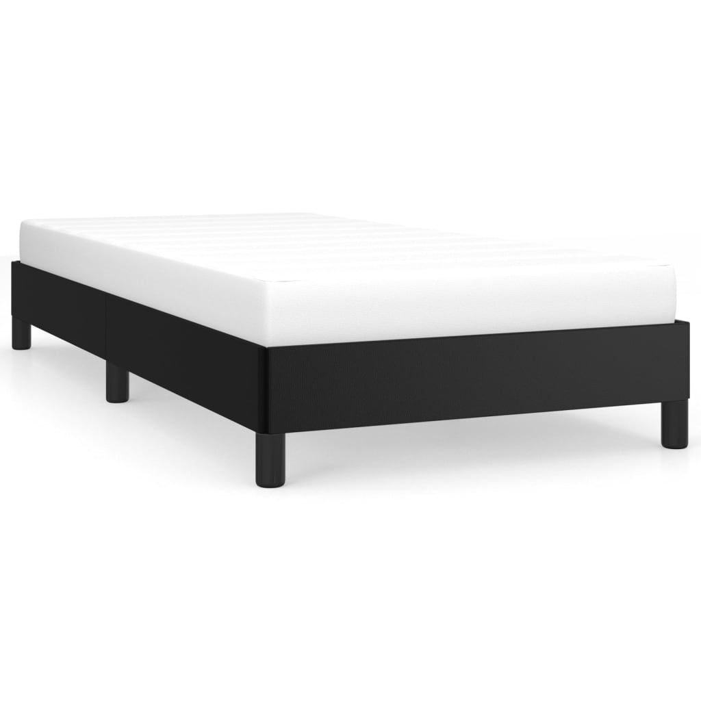 Cadre de lit sans matelas noir 90x200 cm similicuir - XIOS