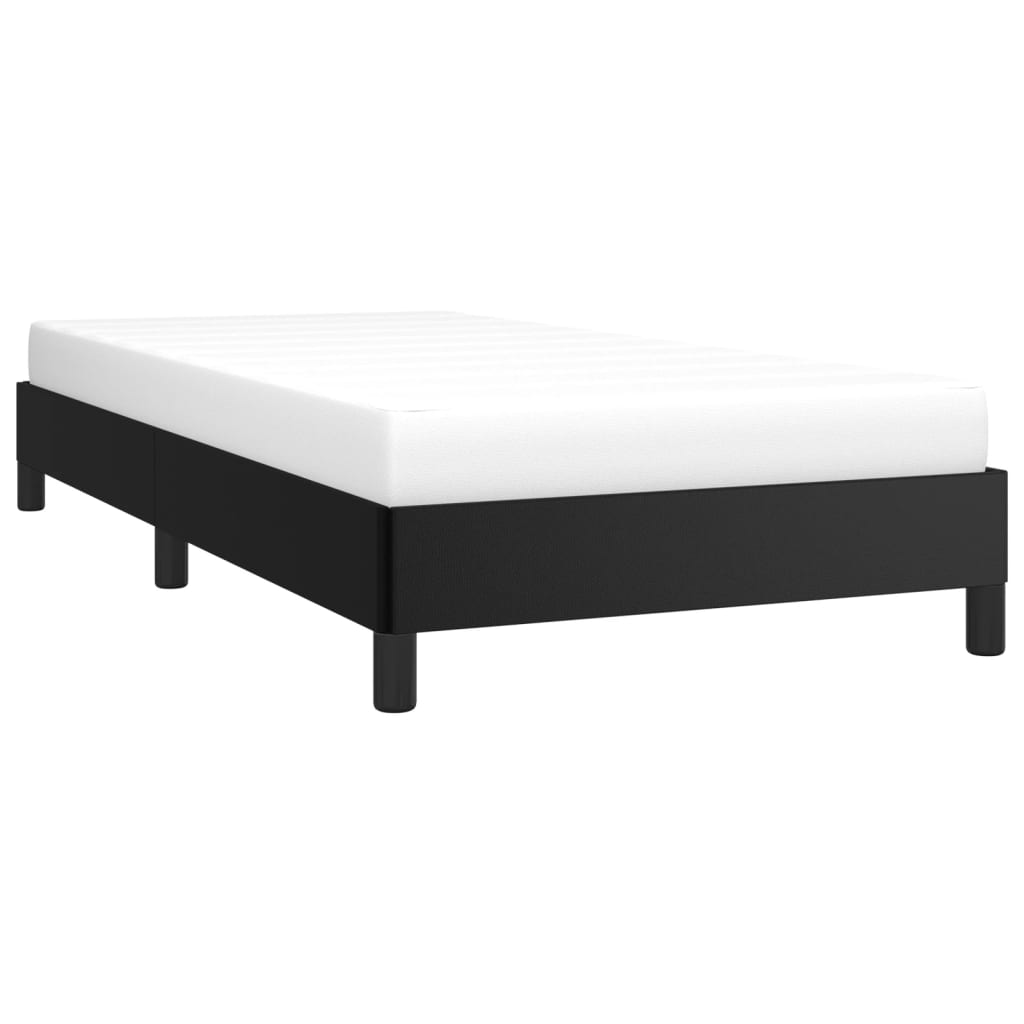Cadre de lit sans matelas noir 90x200 cm similicuir - XIOS