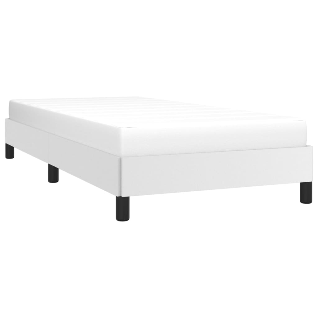Cadre de lit sans matelas blanc 90x200 cm similicuir - XIOS