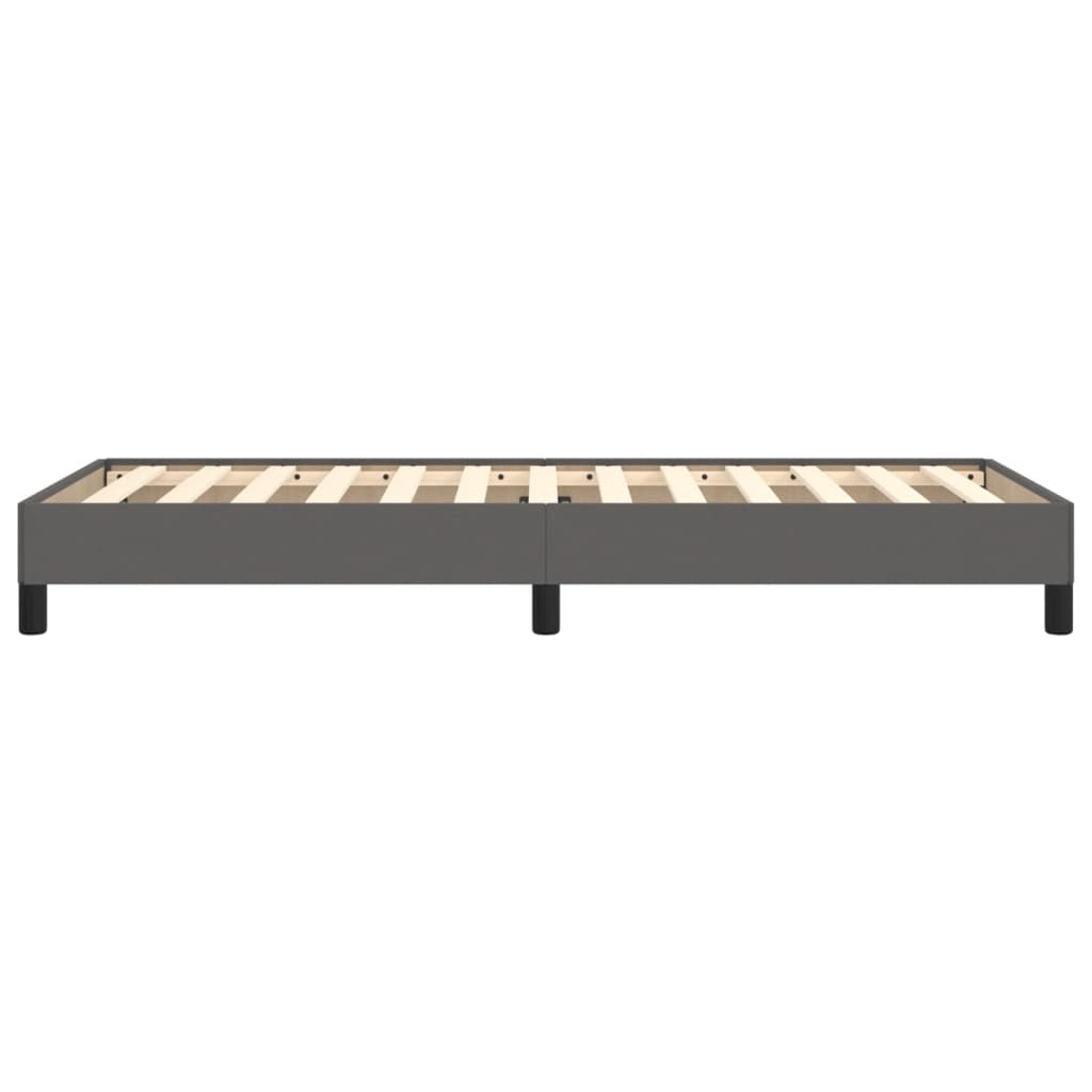 Cadre de lit sans matelas gris 90x200 cm similicuir - XIOS