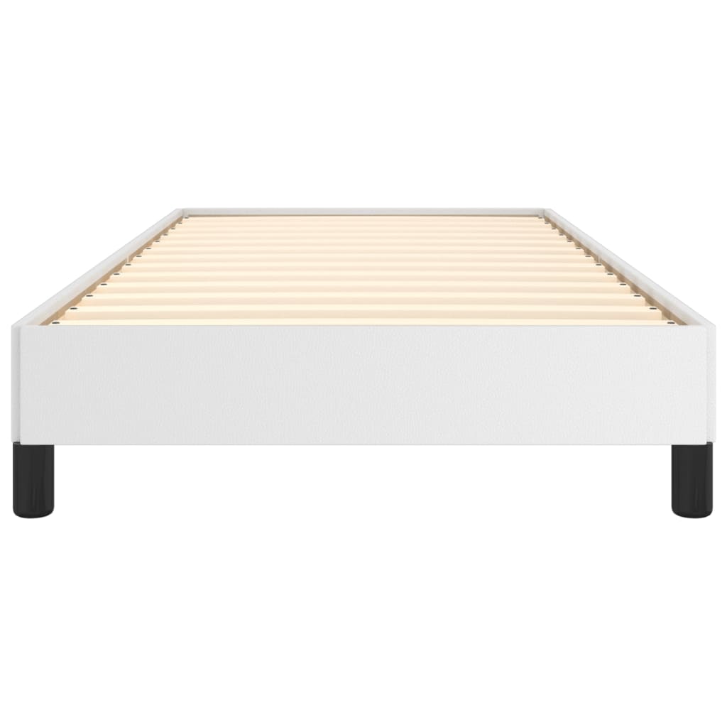 Cadre de lit sans matelas blanc 100x200 cm similicuir - XIOS