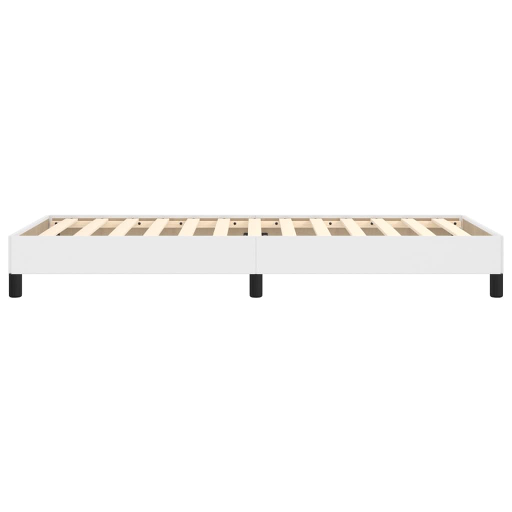 Cadre de lit sans matelas blanc 100x200 cm similicuir - XIOS