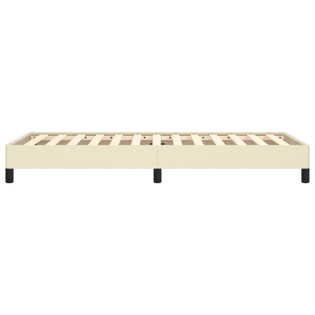 Cadre de lit sans matelas crème 100x200 cm similicuir - XIOS
