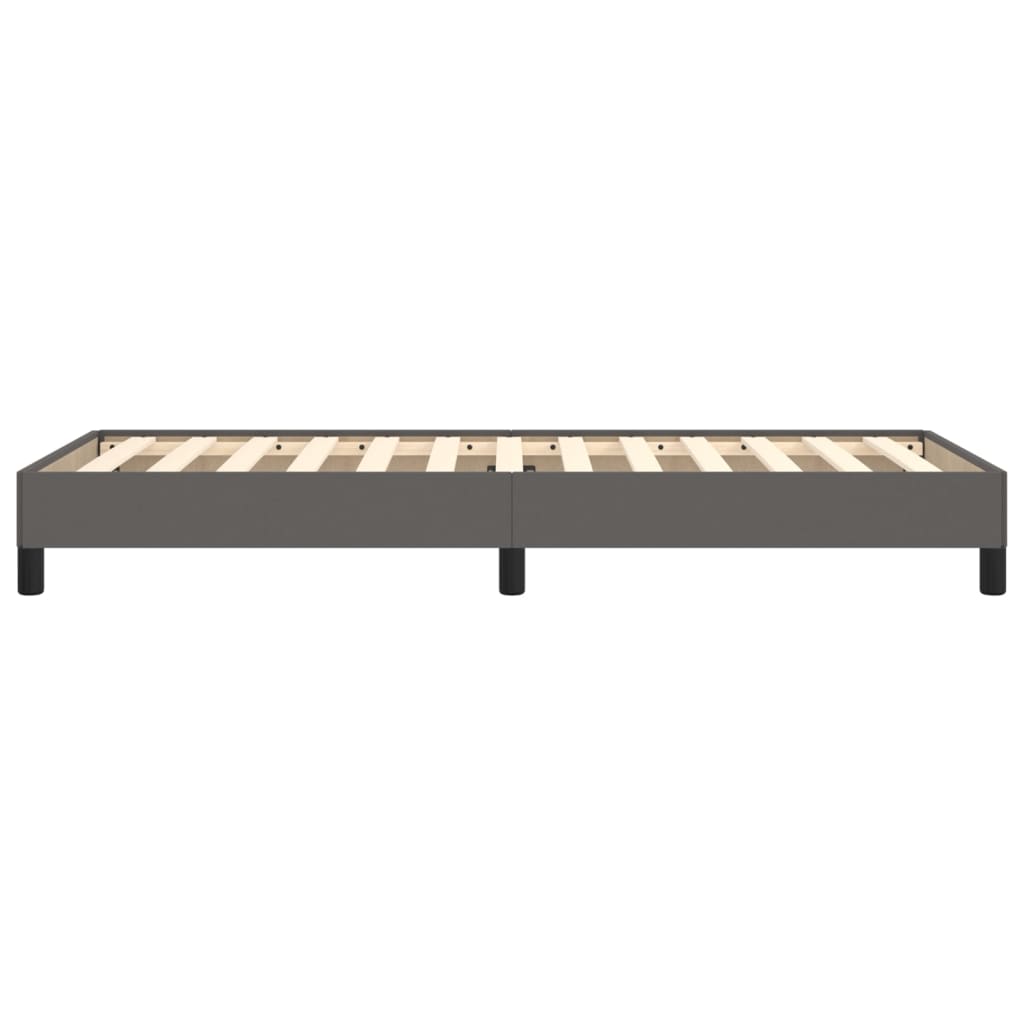 Cadre de lit sans matelas gris 100x200 cm similicuir - XIOS
