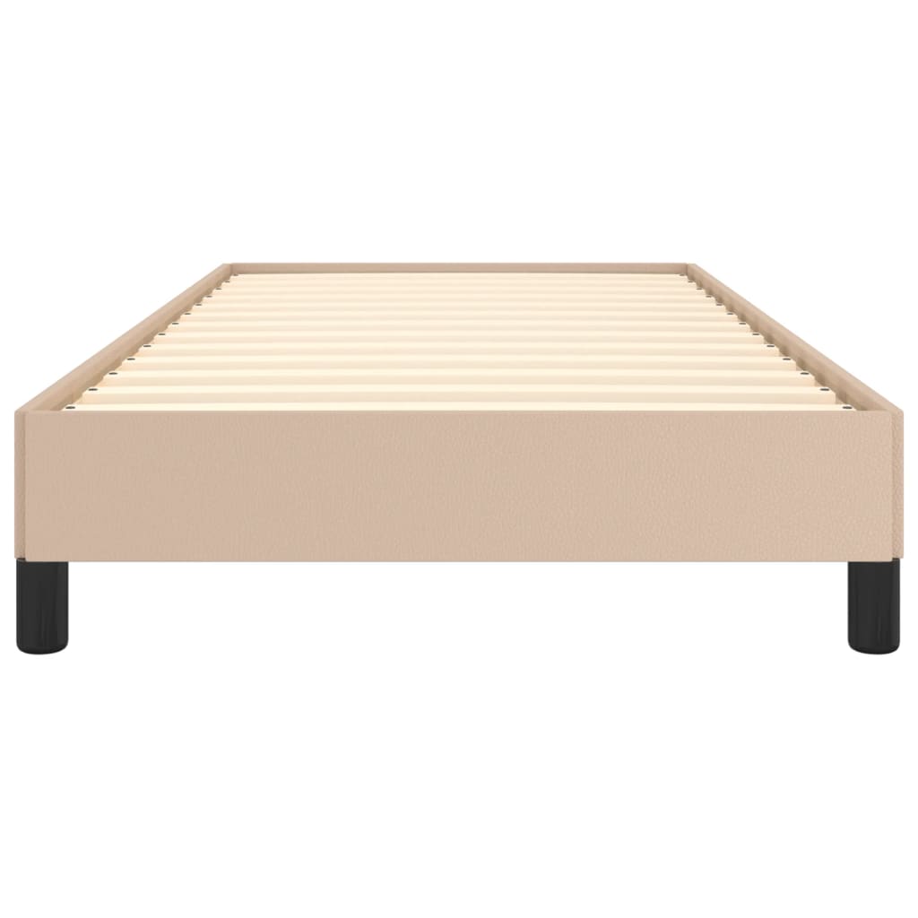 Cadre de lit sans matelas cappuccino 100x200 cm similicuir - XIOS