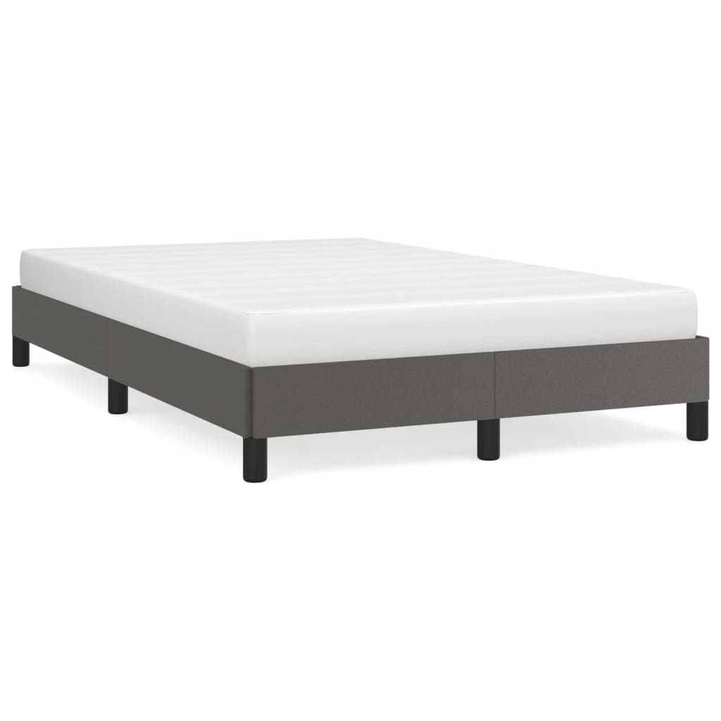 Cadre de lit sans matelas gris 120x200 cm similicuir - XIOS