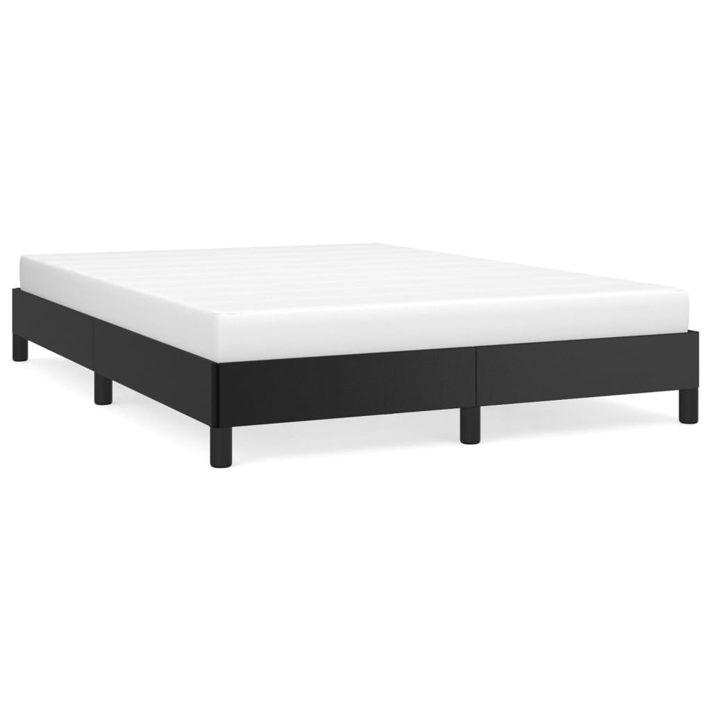 Cadre de lit sans matelas noir 140x190 cm similicuir - XIOS