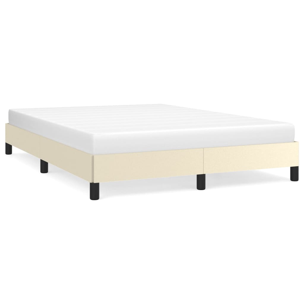 Cadre de lit sans matelas crème 140x190 cm similicuir - XIOS