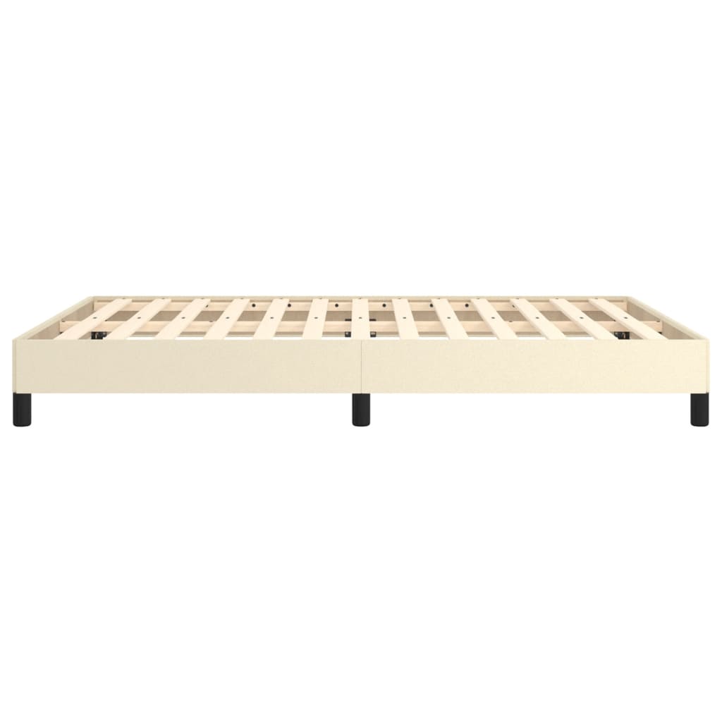 Cadre de lit sans matelas crème 140x190 cm similicuir - XIOS
