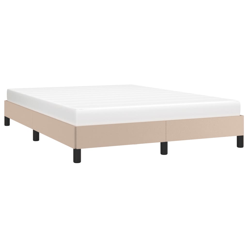 Cadre de lit sans matelas cappuccino 140x190 cm similicuir - XIOS