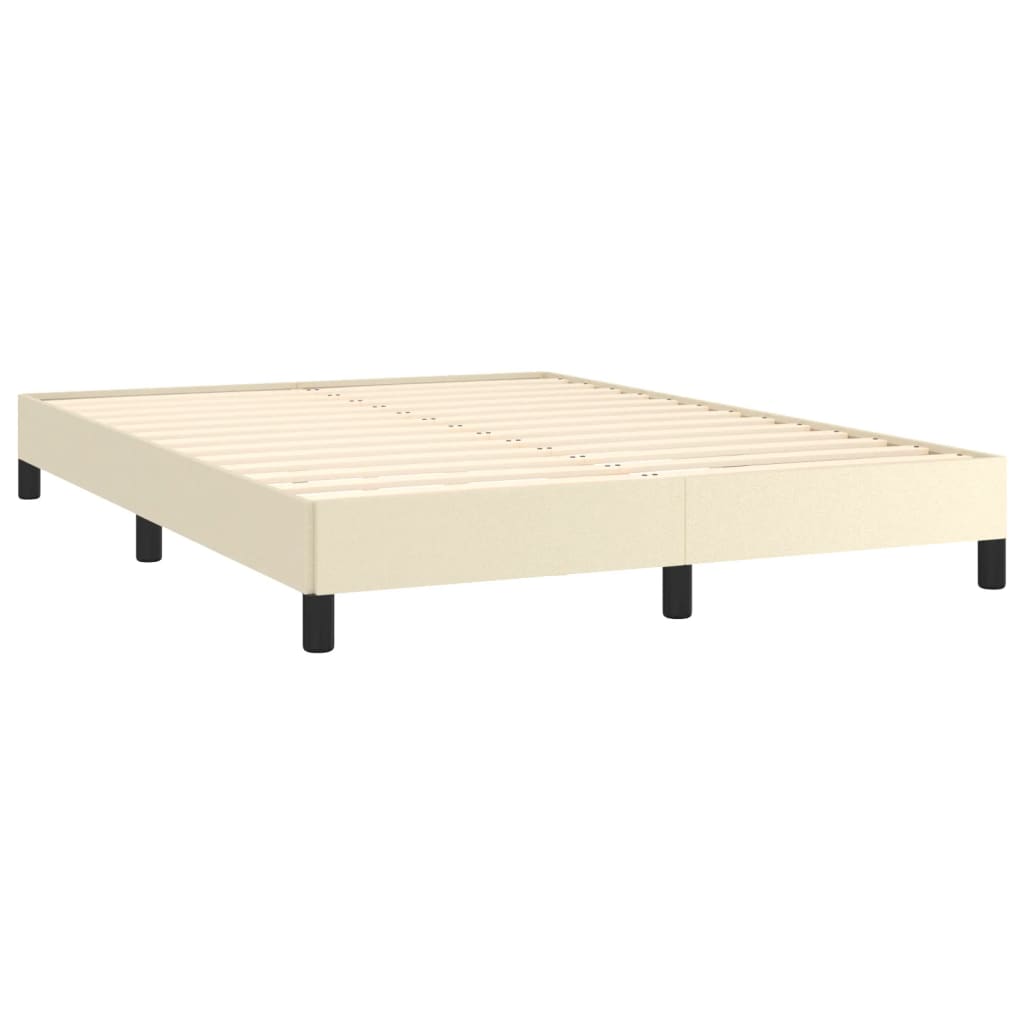 Cadre de lit sans matelas crème 140x200 cm similicuir - XIOS