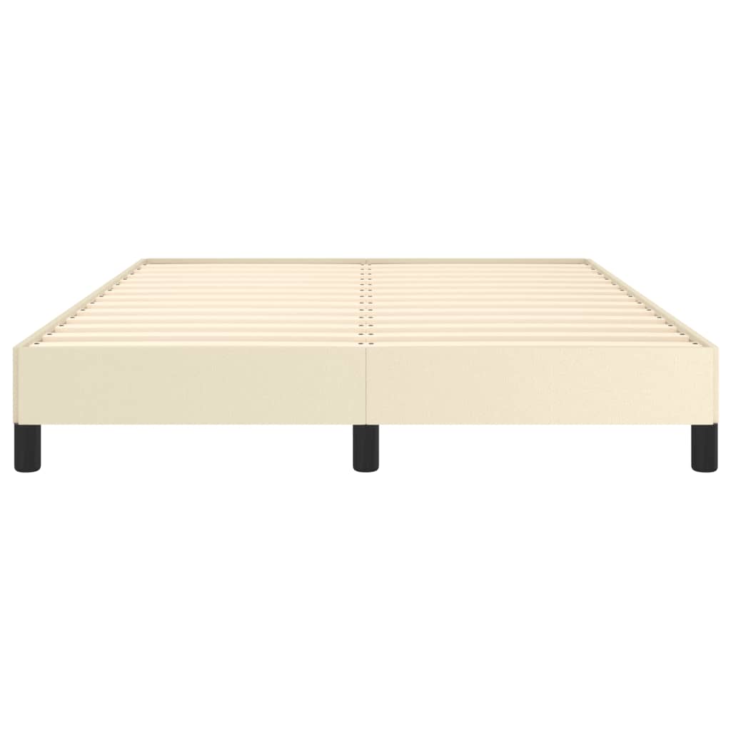 Cadre de lit sans matelas crème 140x200 cm similicuir - XIOS