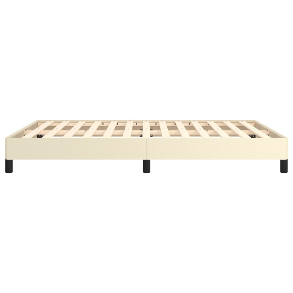 Cadre de lit sans matelas crème 140x200 cm similicuir - XIOS