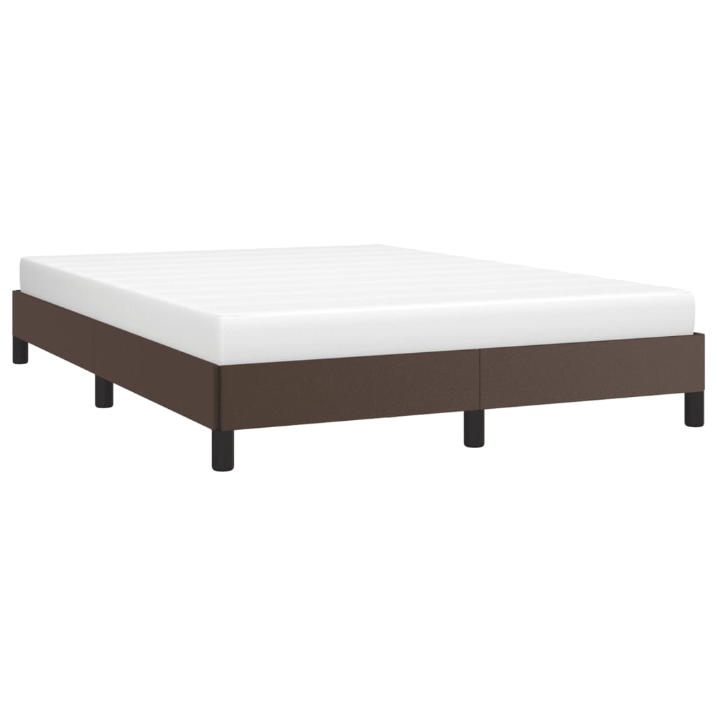 Cadre de lit sans matelas marron 140x200 cm similicuir - XIOS