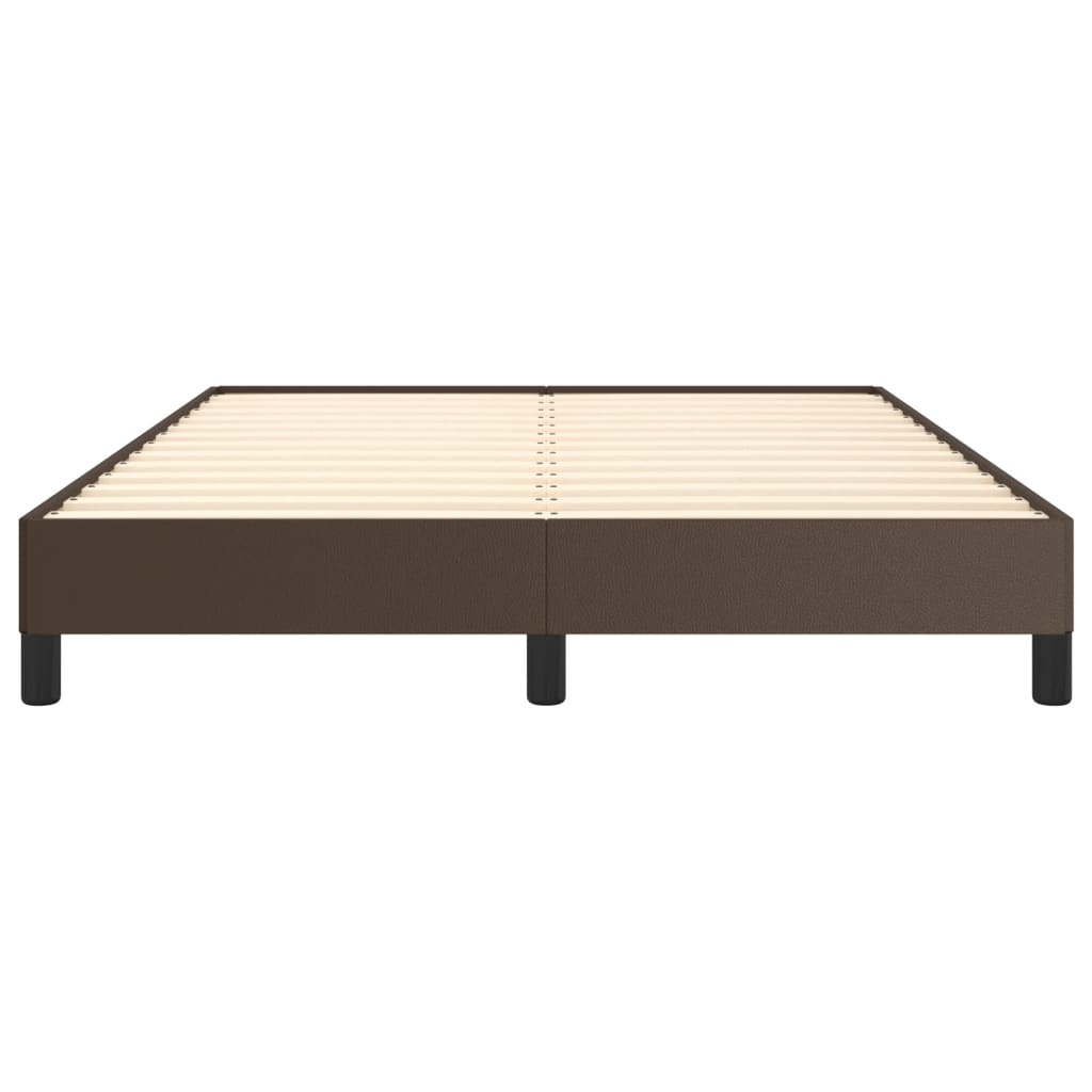 Cadre de lit sans matelas marron 140x200 cm similicuir - XIOS
