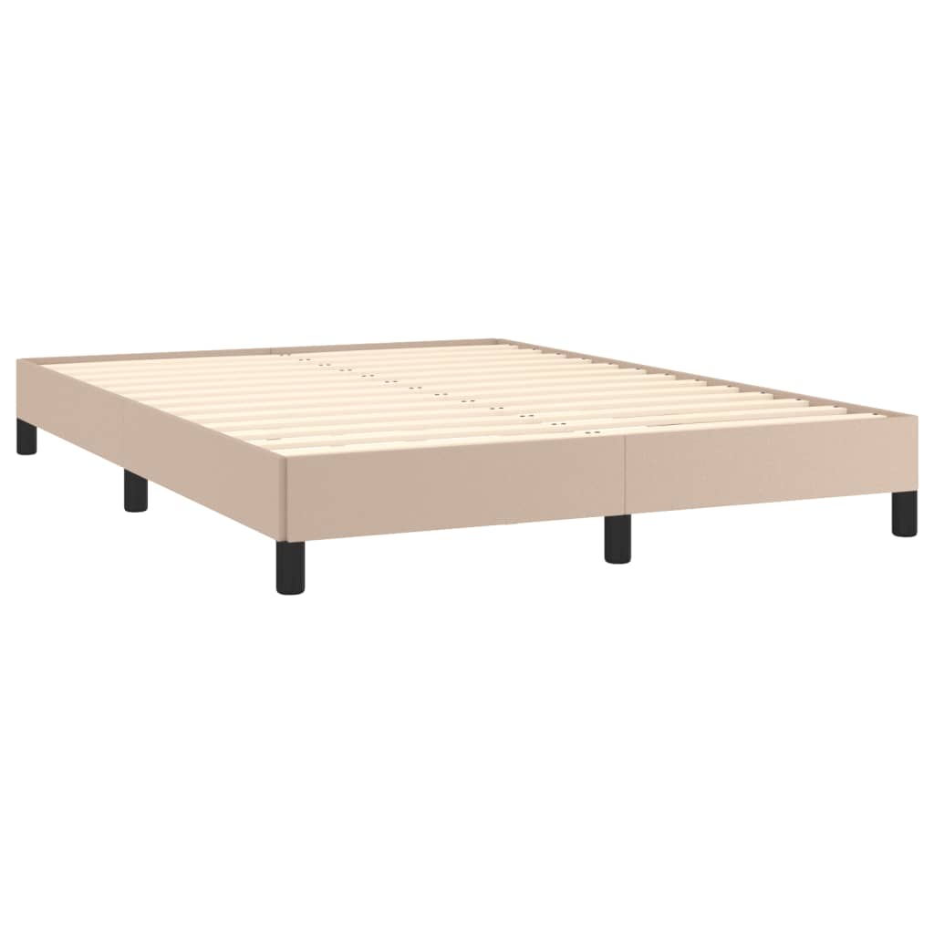 Cadre de lit sans matelas cappuccino 140x200 cm similicuir - XIOS