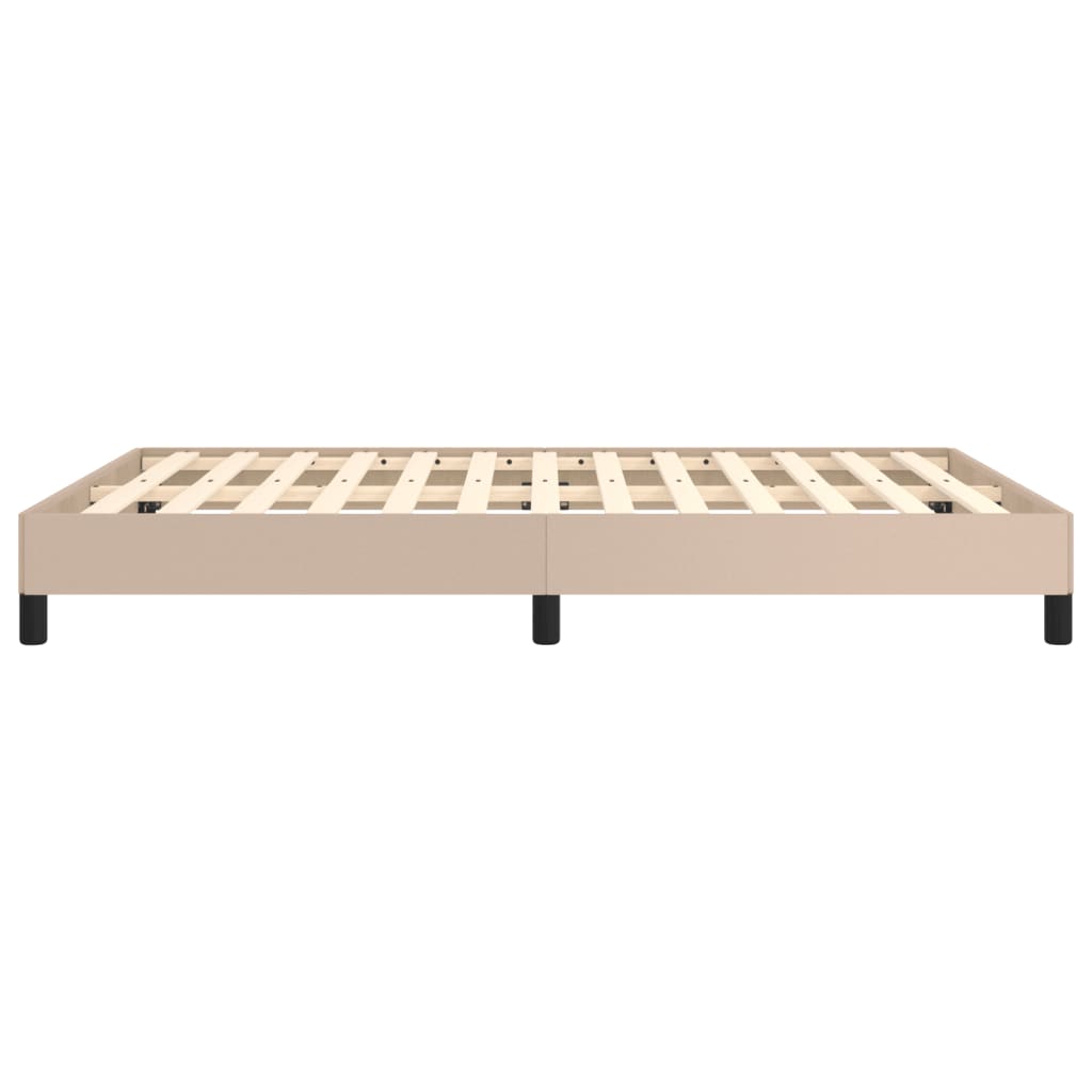 Cadre de lit sans matelas cappuccino 140x200 cm similicuir - XIOS