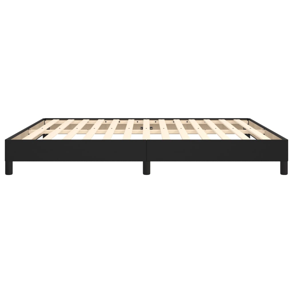 Cadre de lit sans matelas noir 160x200 cm similicuir - XIOS