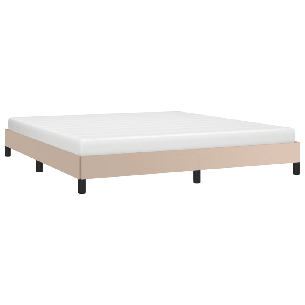 Cadre de lit sans matelas cappuccino 160x200 cm similicuir - XIOS