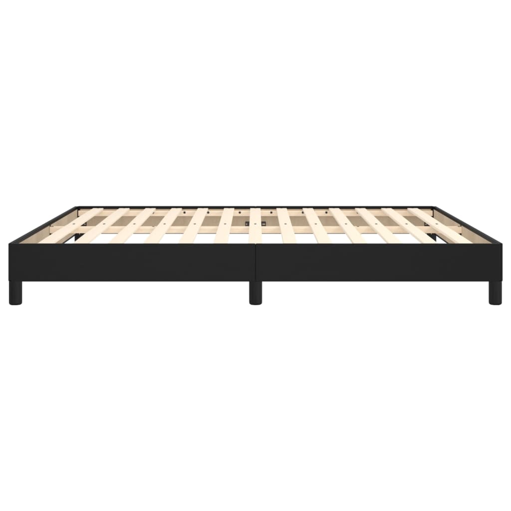 Cadre de lit sans matelas noir 180x200 cm similicuir - XIOS