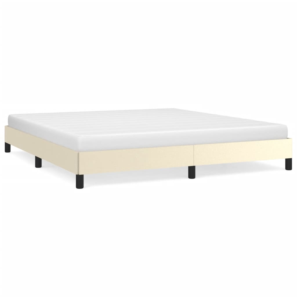 Cadre de lit sans matelas crème 180x200 cm similicuir - XIOS