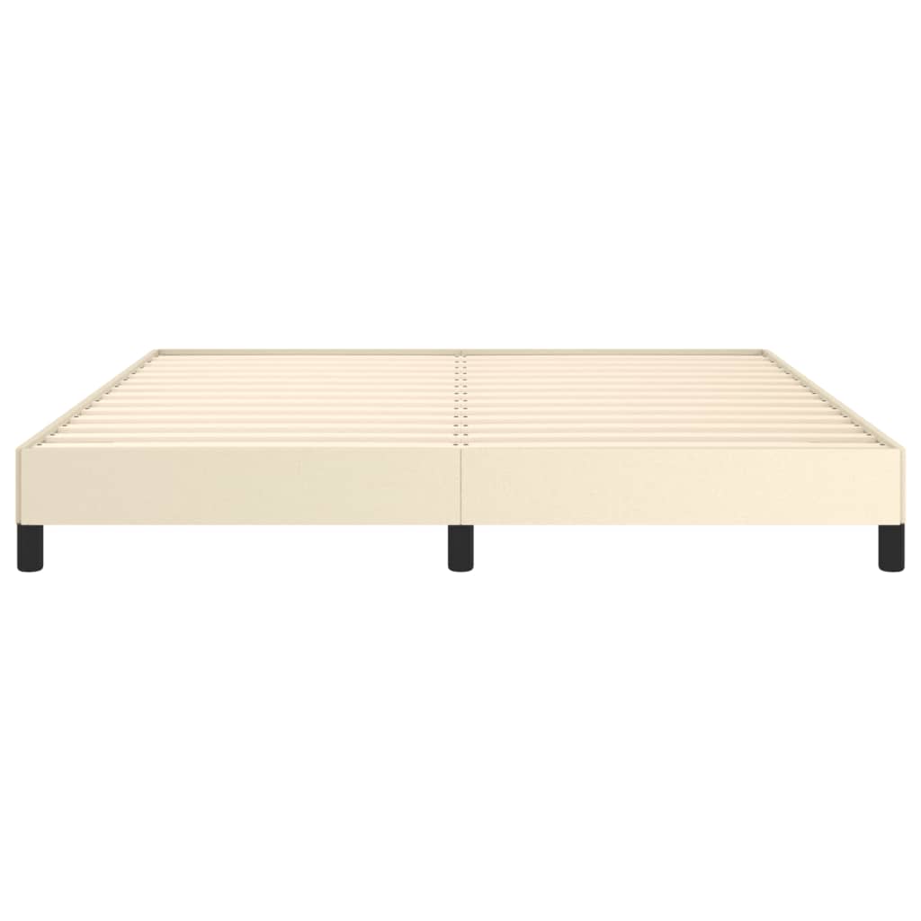 Cadre de lit sans matelas crème 180x200 cm similicuir - XIOS
