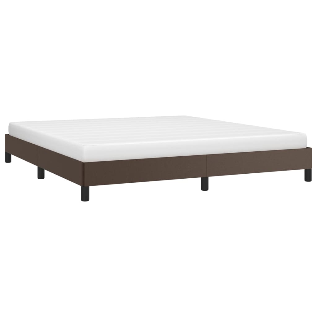 Cadre de lit sans matelas marron 180x200 cm similicuir - XIOS