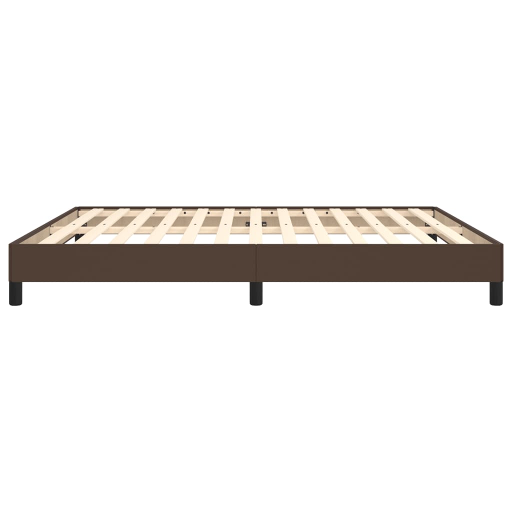 Cadre de lit sans matelas marron 180x200 cm similicuir - XIOS