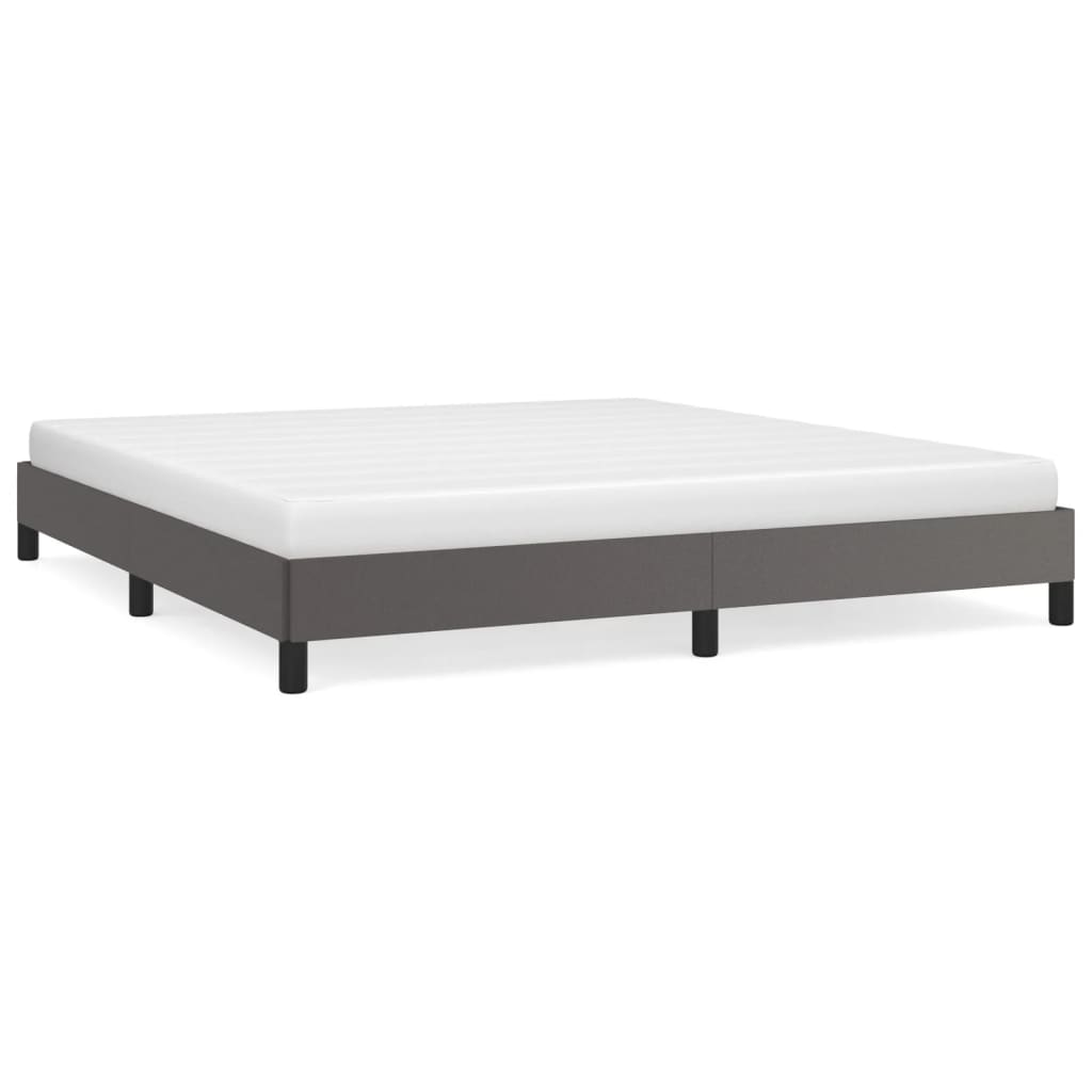 Cadre de lit sans matelas gris 180x200 cm similicuir - XIOS