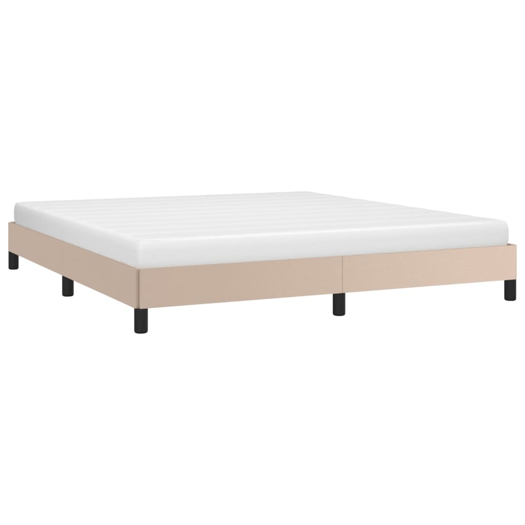 Cadre de lit sans matelas cappuccino 180x200 cm similicuir - XIOS